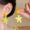 Pendientes de Borla de Estrella de Mar de Verano con Limón de Chiang Mai Transfronterizos para Mujer Estilo Dopamina Vacacional Venta al por Mayor