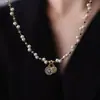 Collar Largo con Borla de Perlas Estilo Transfronterizo Europeo y Americano, Gargantilla de Moda Única de Nicho de Gama Alta, Collar de Moda para Chicas Populares
