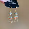 Pendientes de gota con incrustaciones de diamantes transfronterizos europeos y americanos, pendientes de lujo de alta gama, accesorios para orejas de moda de nicho, venta al por mayor desde fabricante de Yiwu