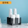 Portavasos de Papel Acrílico Caja de Almacenamiento para Tapas y Popotes Tienda de Café y Té con Leche Bar Estante de Almacenamiento para Suministros Desechables Comercial