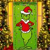 Capa de Porta Grinch do Mesmo Estilo Mais Vendida da Amazon com Padrão de Design de Imagem 90X180Cm Capa de Porta Impressão Digital Cortina de Porta