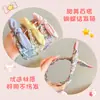 Diadema de tela con lazo estilo coreano para niños, diadema de ala ancha con orejas de conejo para niñas, accesorio para el cabello lindo que no aprieta para bebés