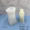3D sentado Rei Leão molde de silicone diy leão aromaterapia vela fragrância pedra decoração animal gesso molde de silicone