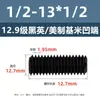 Tornillos de Fijación con Cabeza Avellanada Estándar Británico y Americano Grado 12.9, Tornillos Sin Cabeza de Allen, Tornillos de Fijación para Máquina 2 # 4 # 1/4