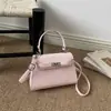 Bolsa de Mão Kelly para Comutação no Comércio Exterior 2026 Nova Tendência Fashionável Padrão Crocodilo Grande Capacidade Ombro Único Transversal Pequena Quadrada
