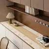 Jogo americano de mesa com estampa floral, jogo americano de aparador em estilo creme, porta-copos, à prova d'água e de óleo, toalha de mesa lavável, protetor de bancada de entrada
