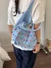 Bolsa de Ombro Estilo Preguiçoso para Ir ao Trabalho na Beira-Mar para Mulheres, Bolsa de Palha para Férias para Mulheres, Bolsa Tote Casual Grande Capacidade de Verão, Bolsa de Ombro
