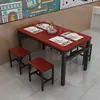 Mesas de jantar comerciais para restaurantes de fast-food, lanchonetes, casas de macarrão, restaurantes, padarias e mesas retangulares econômicas para jantar