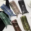 Pañuelo Pequeño de Lino a Cuadros Estilo Retro para Mujer Nueva Colección Primavera Verano 2026 Versátil Decorativo Pañuelo Pequeño Cinta Serpentina Multifuncional