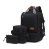 Nueva Mochila Portátil de Pulgadas Portátil de Gran Capacidad para Estudiantes Set de Tres Piezas para Hombre Bolsa Multifuncional para Computadora