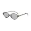 Marco de Gafas Ovalado Estilo Mismo que Zhang Yuanying Gafas de Nerd Marco Pequeño para Mujer Ojo de Gato Vintage Espejo Plano Anti-luz Azul