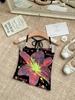 949 # Rayón Verano Nuevo Flor Estampada Deseo Puro Chaleco Halter con Cuentas Top Entero Ajustado con Almohadillas en el Pecho