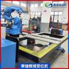 Robot de soldadura posicionador de soldadura automático Pengrui con plataforma de rotación de trabajo y desplazamiento de cabeza-cola de un solo eje