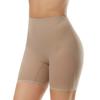 Zhanrun cross-border 2360 boxers femininos sem costura de cintura média em malha pós-parto para reparo da barriga, contração do quadril e modelagem