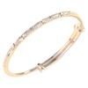 Pulsera para Mujer Joven de Plata Esterlina Chapada sin Color Pulsera de Estrella Push-pull Pulsera Sólida para el Mejor Regalo de la Mejor Amiga de la Madre
