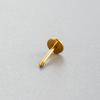 Joyería para Perforaciones Henson Accesorios Acero de Titanio Clavo de Oreja Tornillo en T Barra de Fondo Plano 0.8/1.2MM * 6MM