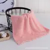 Toalla Cuadrada Lisa para Niños, Babero, Trapo para Lavar Platos de Cocina, Toalla Cuadrada de Terciopelo de Coral Encriptado