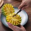 Cuchillo tallado creativo para sacar bolas de fruta de acero inoxidable, cuchara para sacar bolas de sandía, cuchara para helado, cortador de fruta de doble propósito