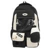 Mochila Dopamina Estilo Japonés 2026 Nuevo Color Dulce Bloques de Color Moda Gran Capacidad Doble Hombro Mochila para Mujeres