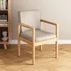 Silla de Comedor de Madera Maciza Estilo Medieval con Tapicería de Cuero y Reposabrazos, Adecuada para Comedor del Hogar, Estudio, Silla de Oficina Estable y Resistente al Desgaste