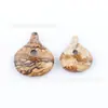 Venta Cruzada Más Vendida Cristal Natural Ágata Nuevo Diseño Colgante de Paz DIY Hecho a Mano