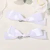 Clipes de Cabelo Infantis com Laços Tridimensionais de Cor Sólida Mais Vendidos Transfronteiriços Conjunto de Acessórios de Cabelo para Meninas em Cores Doces Presilhas de Cabelo Fofas de Princesa