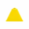 Em estoque cone de treinamento marcador triangular com furo pode inserir vara marcador de ponto barril futebol basquete agilidade slalom cone de marcação de campo
