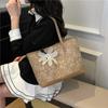 Bolso de Mano de Nuevo Diseño Estilo Chino 2025 Verano Nuevo Bolso de Hombro Retro Jacquard de Gran Capacidad para Viajes
