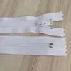 Cremallera Cerrada de Nylon YKK3 Blanca Blanca Pura Cremallera de Pantalones YKK Tirador de Bolsillo de Ropa YKK