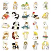 100 adesivos de grafite de gatinhos pintados à mão desenhos animados fofos criativos decorativos para copo capa de celular cartão goo adesivos DIY