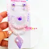 Estilo Océano Collar de Conchas para Niños Caracola Estrella de Mar Elemento Marino Sirena Niña Disfraz Joyería a Juego Princesa