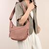 Bolsa Transversal Simples de Grande Capacidade Estilo Japonês para Mulheres 2025 Nova Bolsa de Ombro Pequena para Estudantes Versátil Bolsa Dumpling para Mulheres