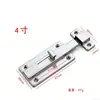 Pestillo Doble de Acero Inoxidable Amazon 2 pulgadas 3 pulgadas 4 pulgadas Pestillos Izquierdo y Derecho Pestillo Manual de Doble Cabeza Montado en Superficie Engrosado