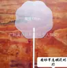 Ventilador de Propaganda com Cabo de Plástico, Ventilador Redondo com Nervuras, Cabo Direto do Fabricante, Transparente em Branco para Pintura, DIY