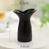 Estilo Crema de Ins Cerámica de Escritorio Jarrón Pequeño Renovación de Habitación Objetos Pequeños Cálidos Adornos de Flores Artificiales Decoración de Oficina