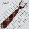 Gravata JK Xadrez Sem Laço Estilo Japonês Uniforme Escolar Estilo Preppy Gravata Preguiçosa Gravata Pequena