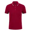 Camiseta de Manga Corta Colorblock Leader Camisa Polo Holgada Delgada Capa Base Restaurante Salón Barbacoa Hot Pot Tienda de Té con Leche Camiseta con Cuello Colorblock