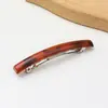 Pinza para el Cabello de Primavera Mate Simple y Elegante para Mujer, Pinza Cuadrada de Acero con Resorte de Color Sólido para Peinados Semirecogidos