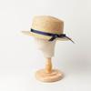 Estilo coreano Primavera e Verão Arco Fita Rafi Grass Flat Top Chapéu Viagem Guarda-sol Protetor Solar Praia Flat Top Chapéu de Palha