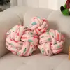 Cojín de Bola Nudosa Navideño Tejido a Mano Bola de Ocho Lados de Dos Hilos Sofá Estilo Nórdico Transfronterizo Amazon Dropshipping