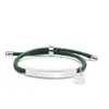 Pulsera de Cuerda de Mano Multicolor Transfronteriza Europea y Americana Material en Blanco Listo para Usar Accesorios de Corazón Oblicuo Grabado Regalo Pulsera de Acero Inoxidable