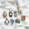El Más Vendido de Amazon Mundo Animal Colgante de Panda Koala Pingüino Collar DIY Sellado al Vacío Color Dorado 18K Conservación del Color