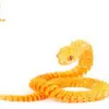 Cobra Impressa em 3D com Articulações Móveis, Modelo de Brinquedo Grande, Cor Degradê, Popular Figura de Píton que Brilha no Escuro
