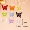 Acessórios para Joias DIY Liga Spray-Pintada Pingentes Grandes Multicor Vazados Borboleta 3D Charms para Bolsa Materiais Artesanais