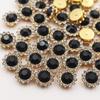 Vendas Diretas da Fábrica Recipiente Girassol Redondo Camada Dupla Flor Diamante DIY Laço Bolsa de Sapato Acessórios de Vestuário Acessórios Diamante Garra