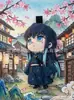 Cazador de demonios: Kimetsu No Yaiba Tanjiro Colgante de Fieltro Llavero de Mochila Lindo de Alto Valor Adorno Colgante de Tela No Tejida Periférico de Anime