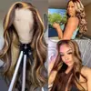 Peluca de comercio exterior moda europea y americana encaje frontal 13*4 encaje color piano onda grande cabello rizado peluca africana popular