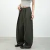 Pantalones Morados de Moda Cortados con Tijera para Mujer, Novedad Otoño 2026, Pantalones Casuales Sueltos de Cintura Alta, Versátiles Pantalones de Pierna Ancha Adelgazantes