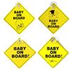 Adesivos de carro Maglory em material PP com serigrafia em duas cores e ventosa adesivos de bebê a bordo adesivos de aviso