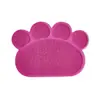 Alfombrilla para Mascotas con Huella de Pata Grande y Pequeña Alfombrilla de Gato de PVC Alfombrilla para Limpiar Pies Manteles Individuales para Mascotas Alfombrilla para Comer Alfombrilla para Limpiar Polvo Alfombrilla de Plástico